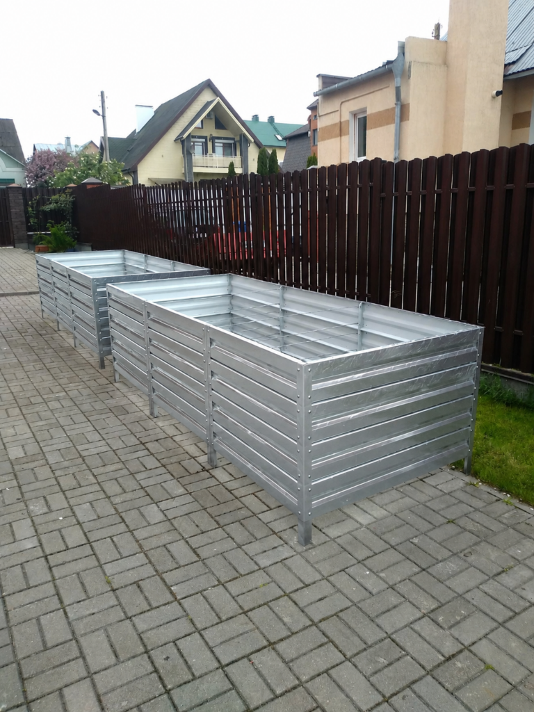 Купить Оцинкованная грядка 180 см х 60 см х 80 см